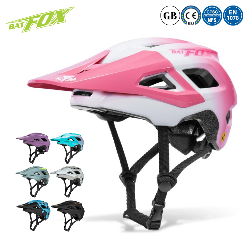 Youth Cycling Gear - BATFOX Fietshelm Dames Heren Afneembaar zonneklep