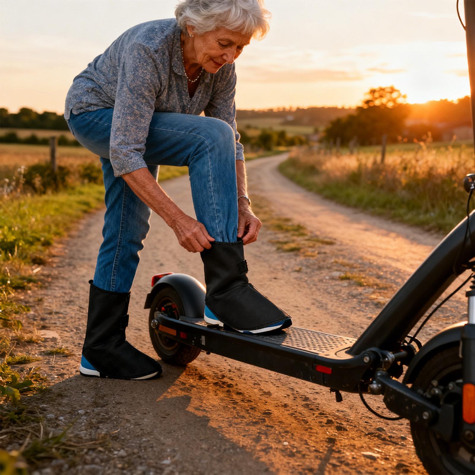 Cycling Gear Women - Waterdichte fietsoverschoenen Warme voetuitrusting Overschoenen voor