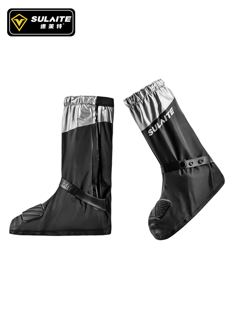 Cycling Gear For Rain - Sulaite Motorfiets Regenlaarzen Waterdichte Schoenovertrek Reflecterende