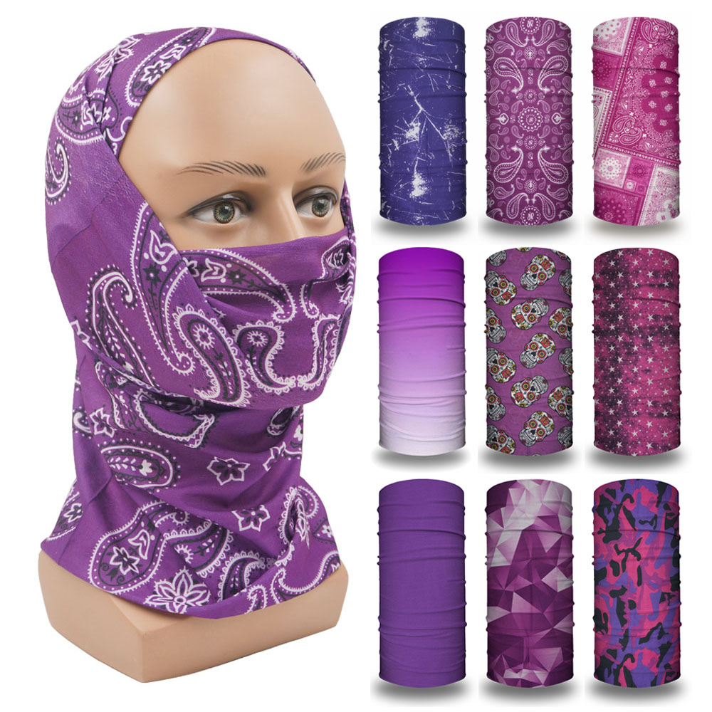 Cycling Gear Women - Paarse bivakmuts dames hardlopen camping hoofdband
