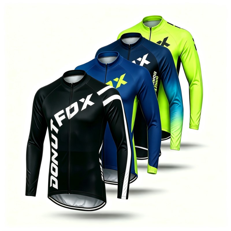 Cycling Gear Logo - MTB-shirt met lange mouwen en fietsbroek
