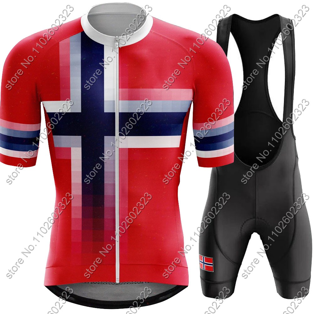 Cycling Gear Logo - 2024 Norway Fietsshirt Nationale Team Set