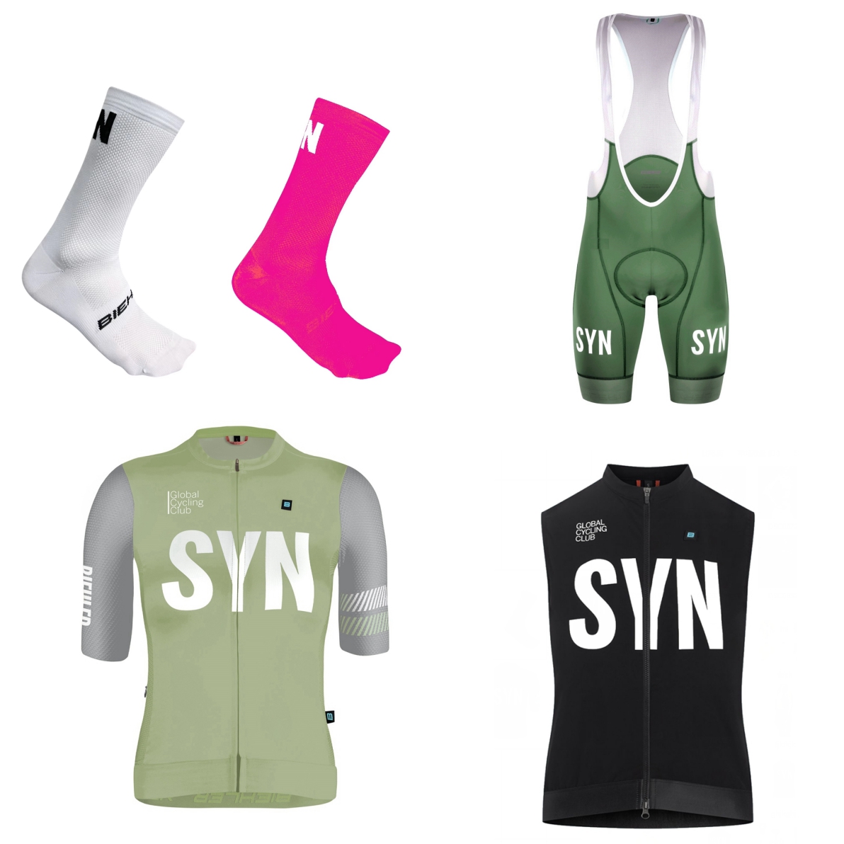 SYN Witte wielertrui met korte - Cycling Gear Ladies recensie en prijs
