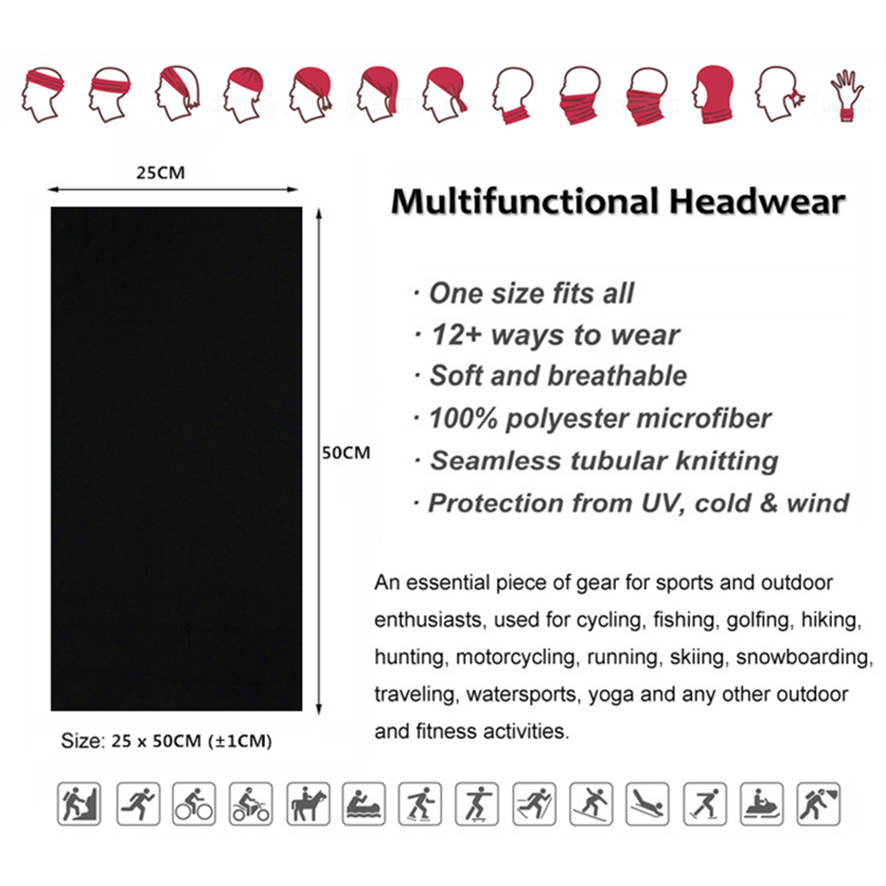 Naadloze effen kleur bandana's - Cycle Gear recensie en prijs