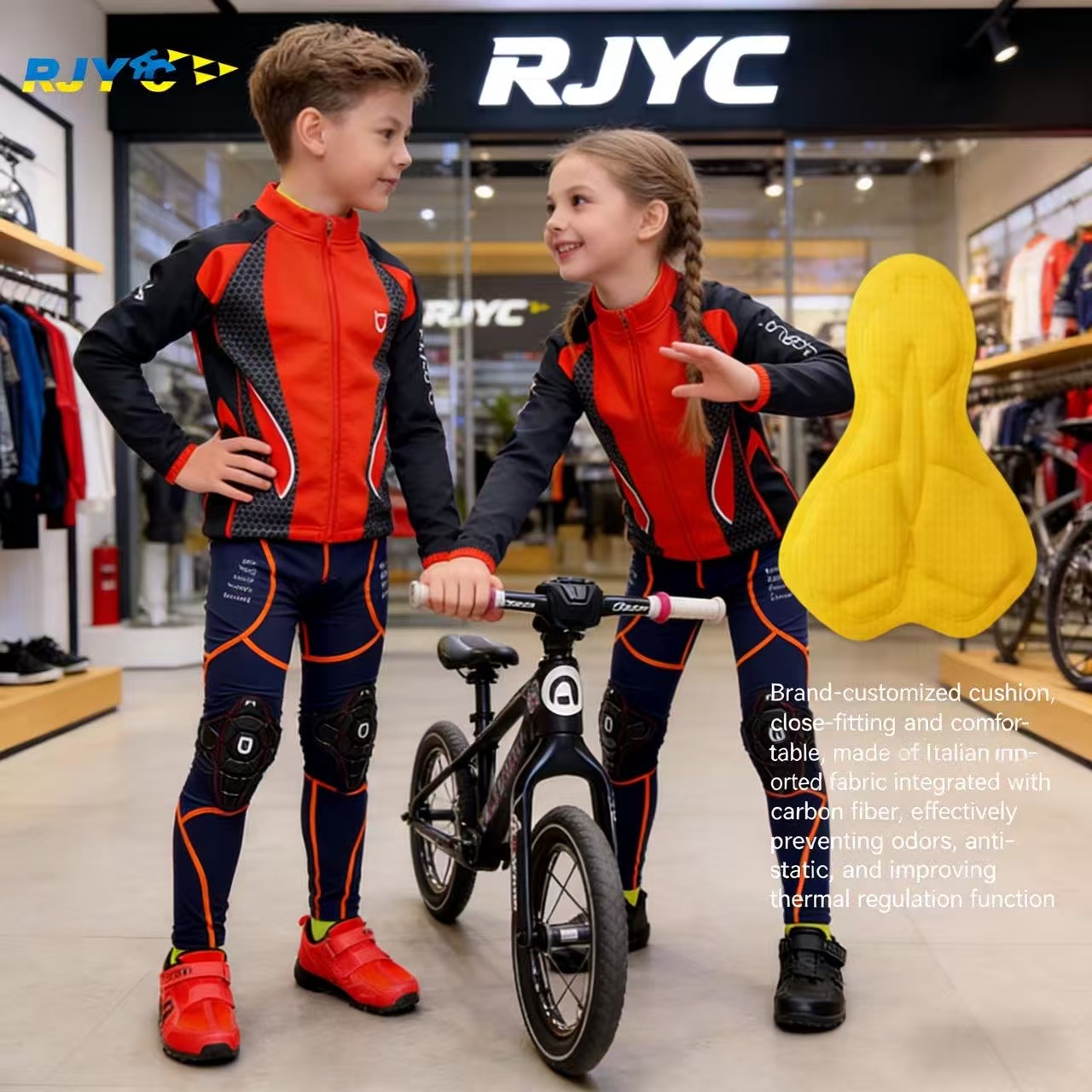Rjyc merk fietskleding voor ki - Cycling Gear Pants recensie en prijs